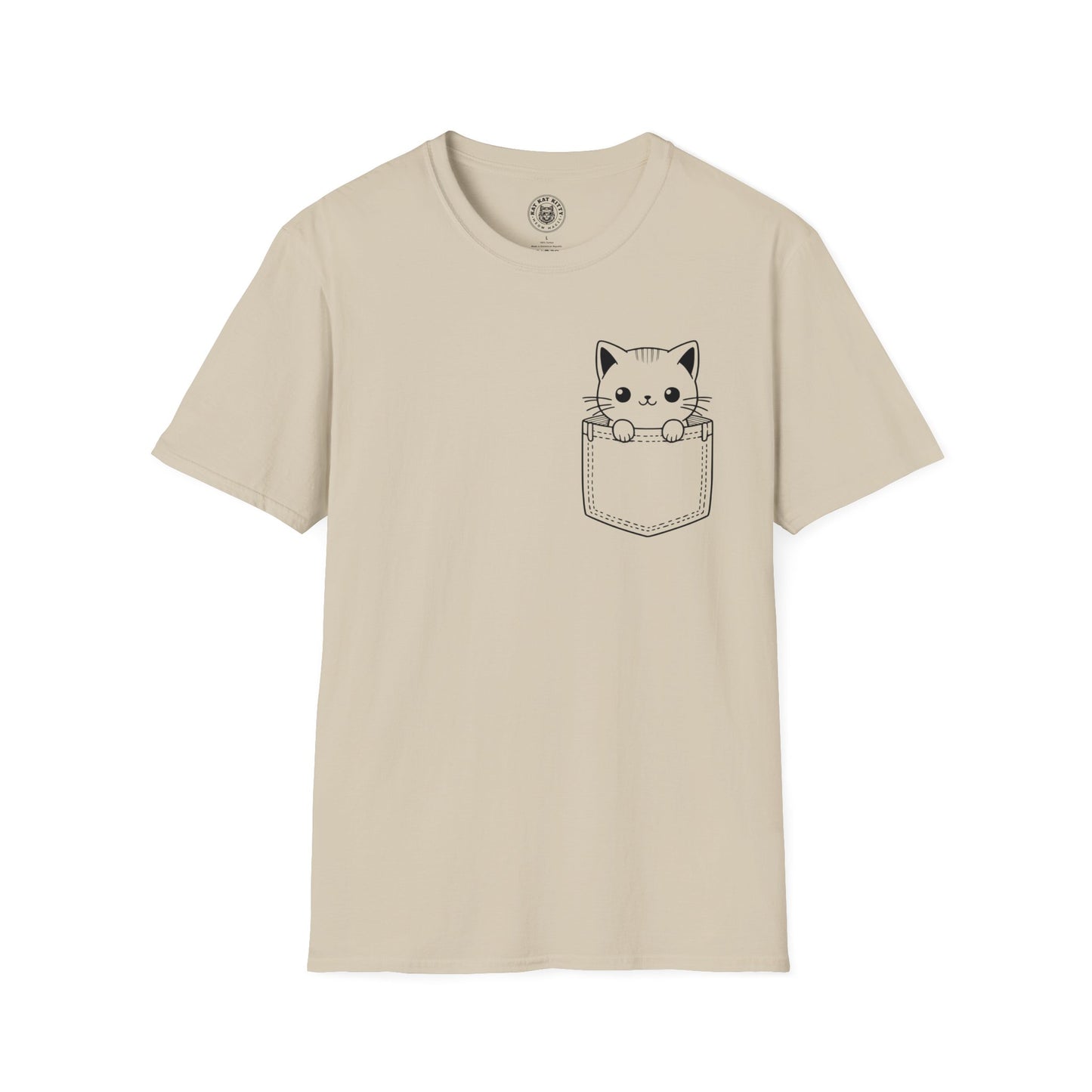 Cat In Pocket 4 - Unisex Cat Graphic Tees | Graphic T Shirts