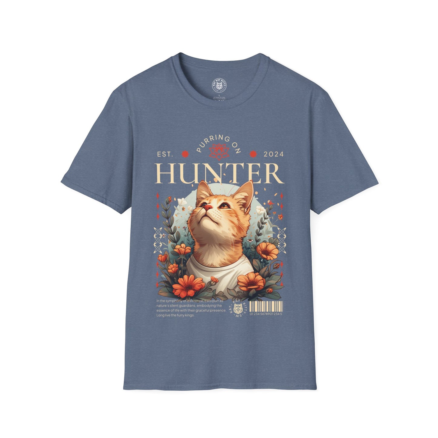 Hunter - Unisex Cat Graphic Tees | Graphic T Shirts