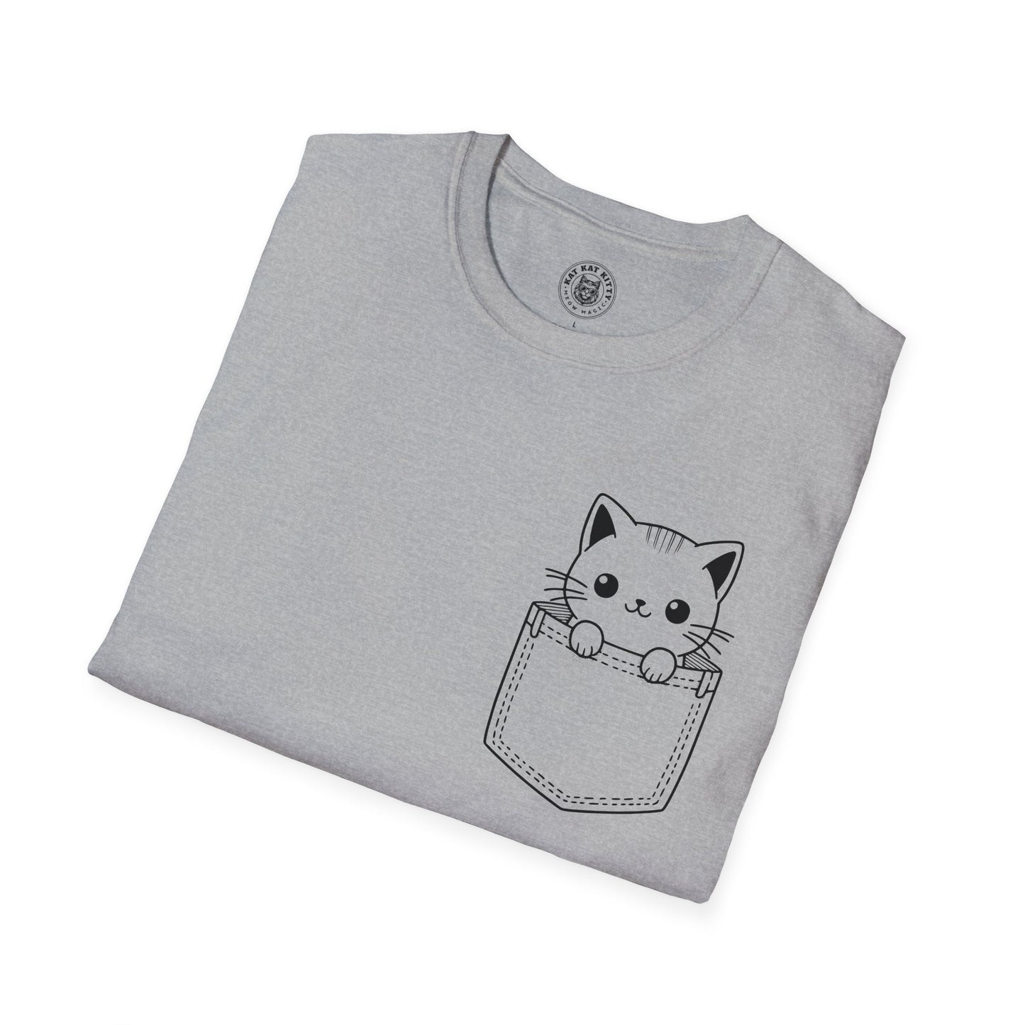 Cat In Pocket 4 - Unisex Cat Graphic Tees | Graphic T Shirts