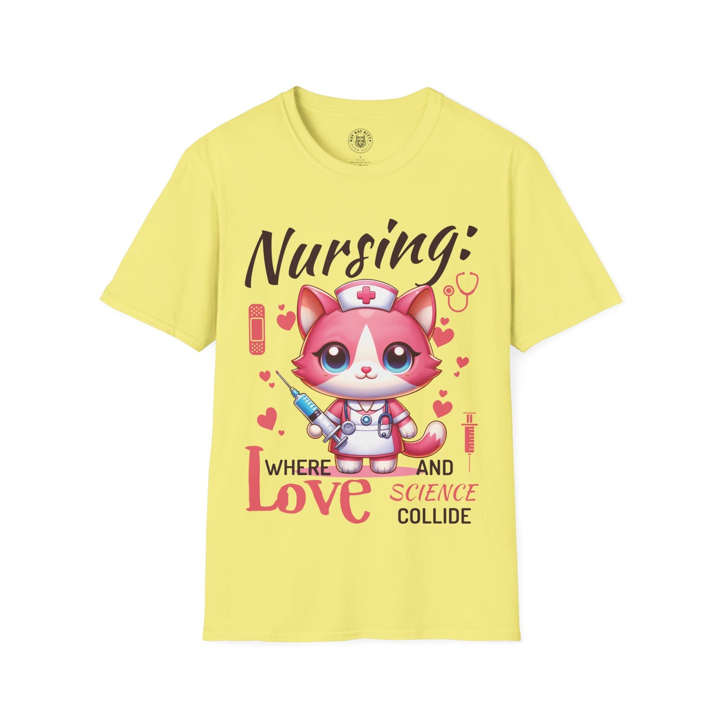 Nursing Cat - Unisex Cat Graphic Tees | Graphic T Shirts