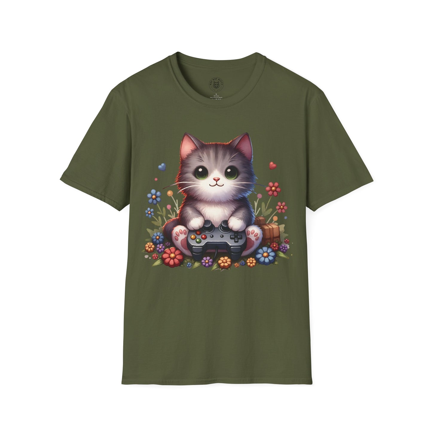 Gamer Cat - Unisex Cat Graphic Tees | Graphic T Shirts