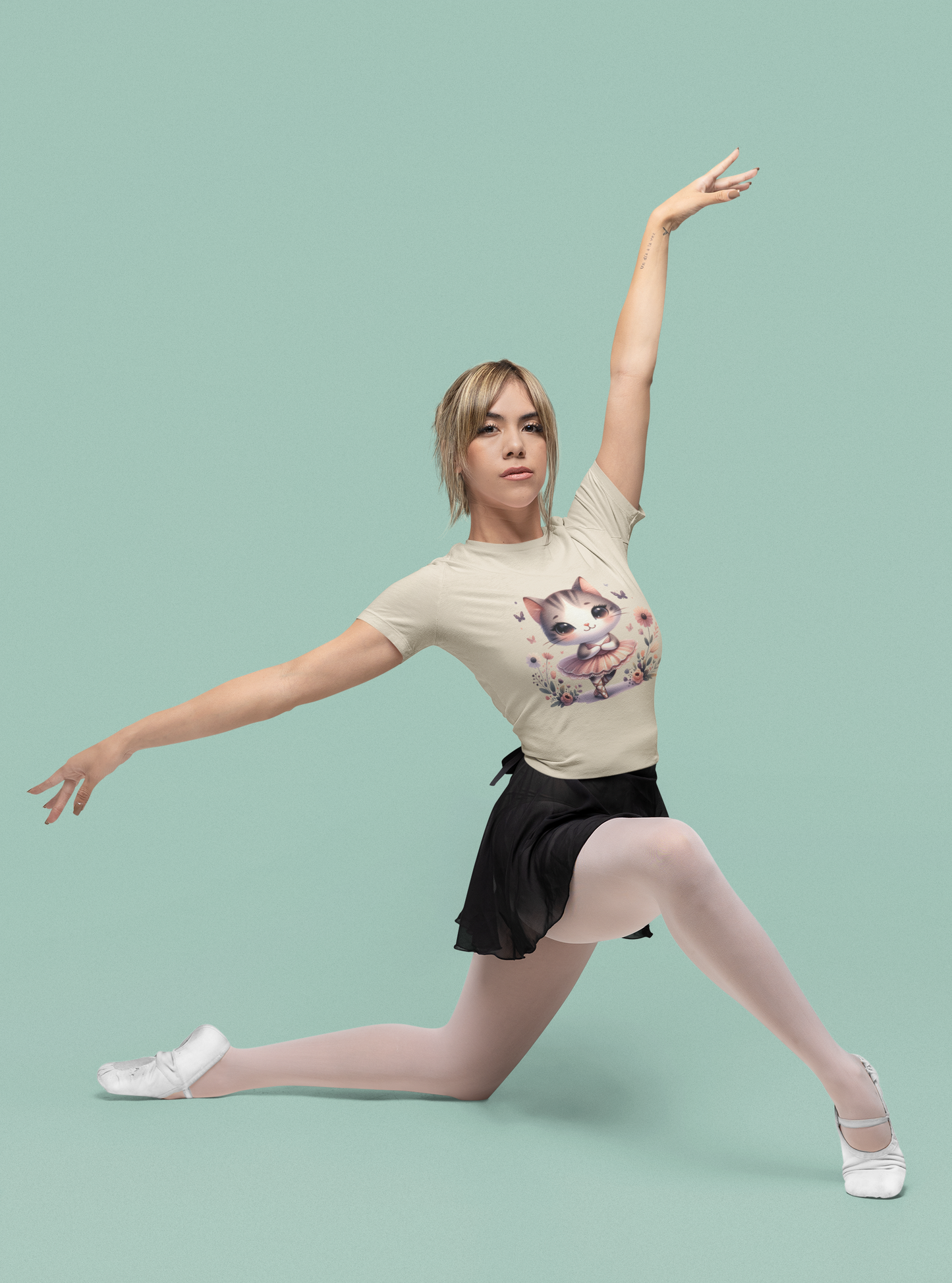 Cute Ballet Cat - Unisex Cat Graphic Tees | Graphic T Shirts