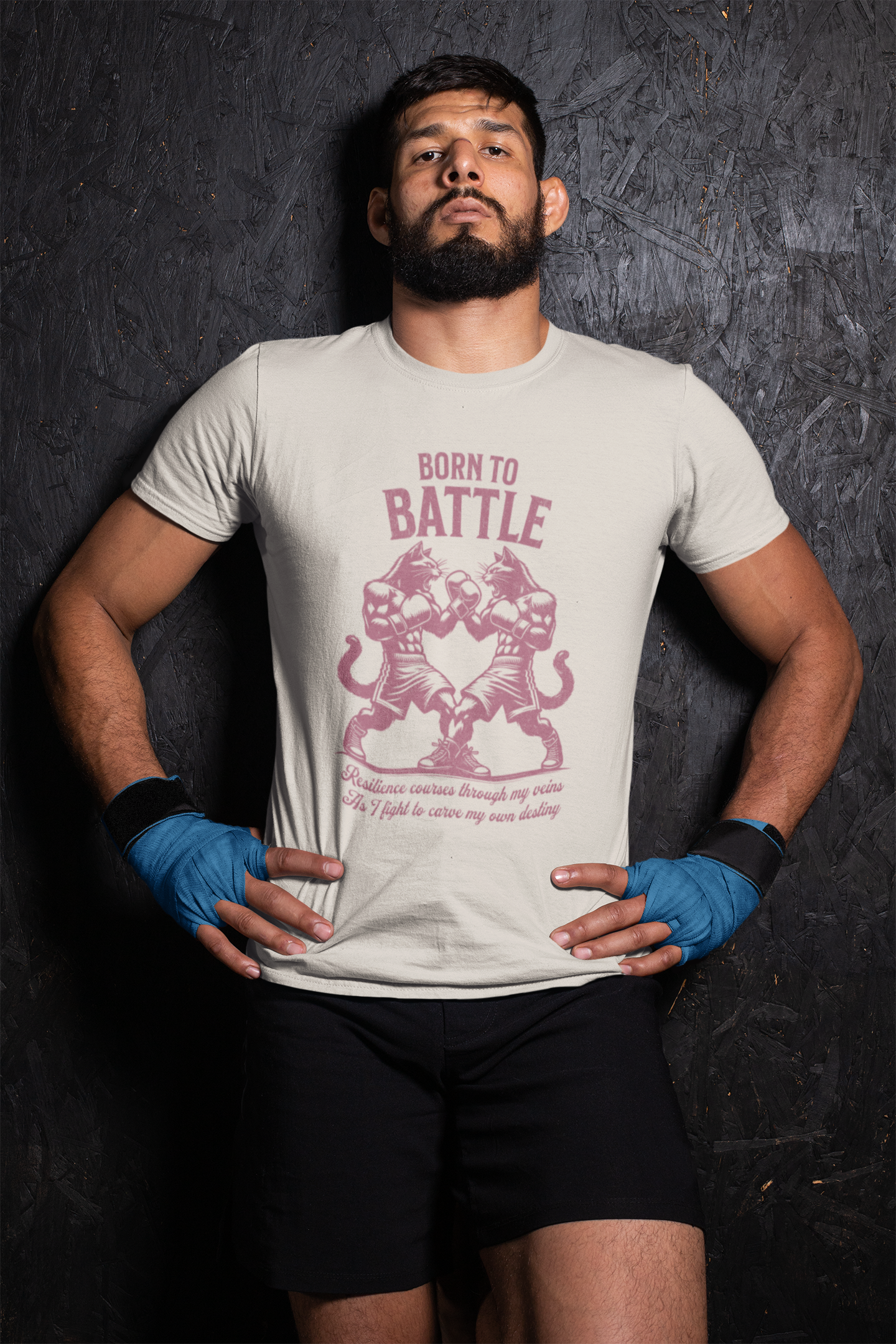 Born to Battle - Unisex Cat Graphic Tees | Graphic T Shirts