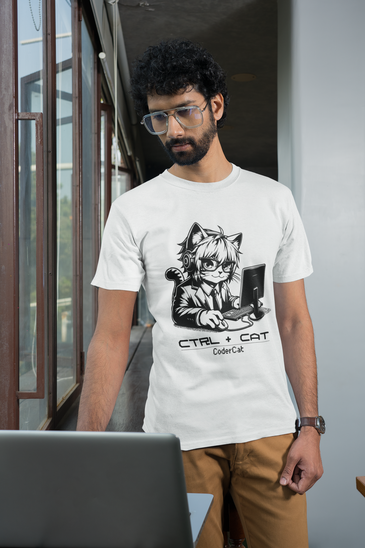 Coder Cat - Unisex Cat Graphic Tees | Graphic T Shirts