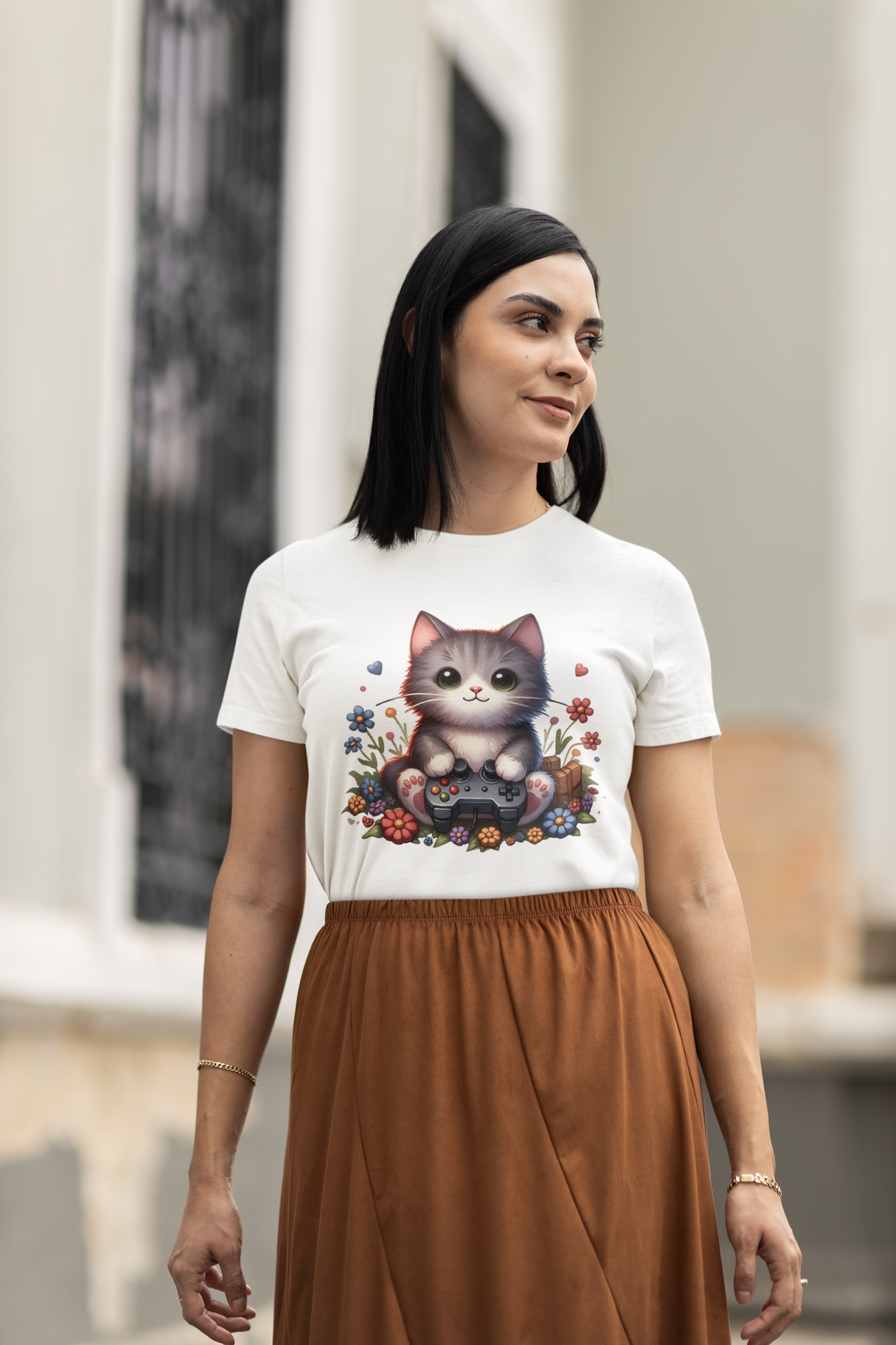 Gamer Cat - Unisex Cat Graphic Tees | Graphic T Shirts