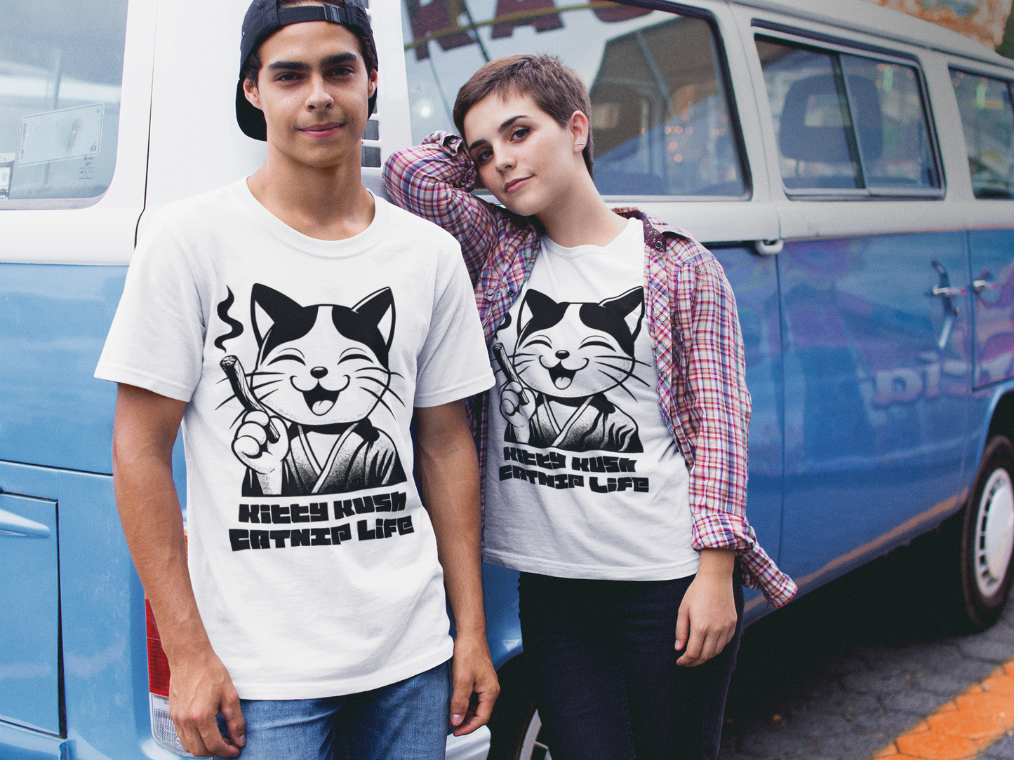 Kitty Kush - Unisex Cat Graphic Tees | Graphic T Shirts