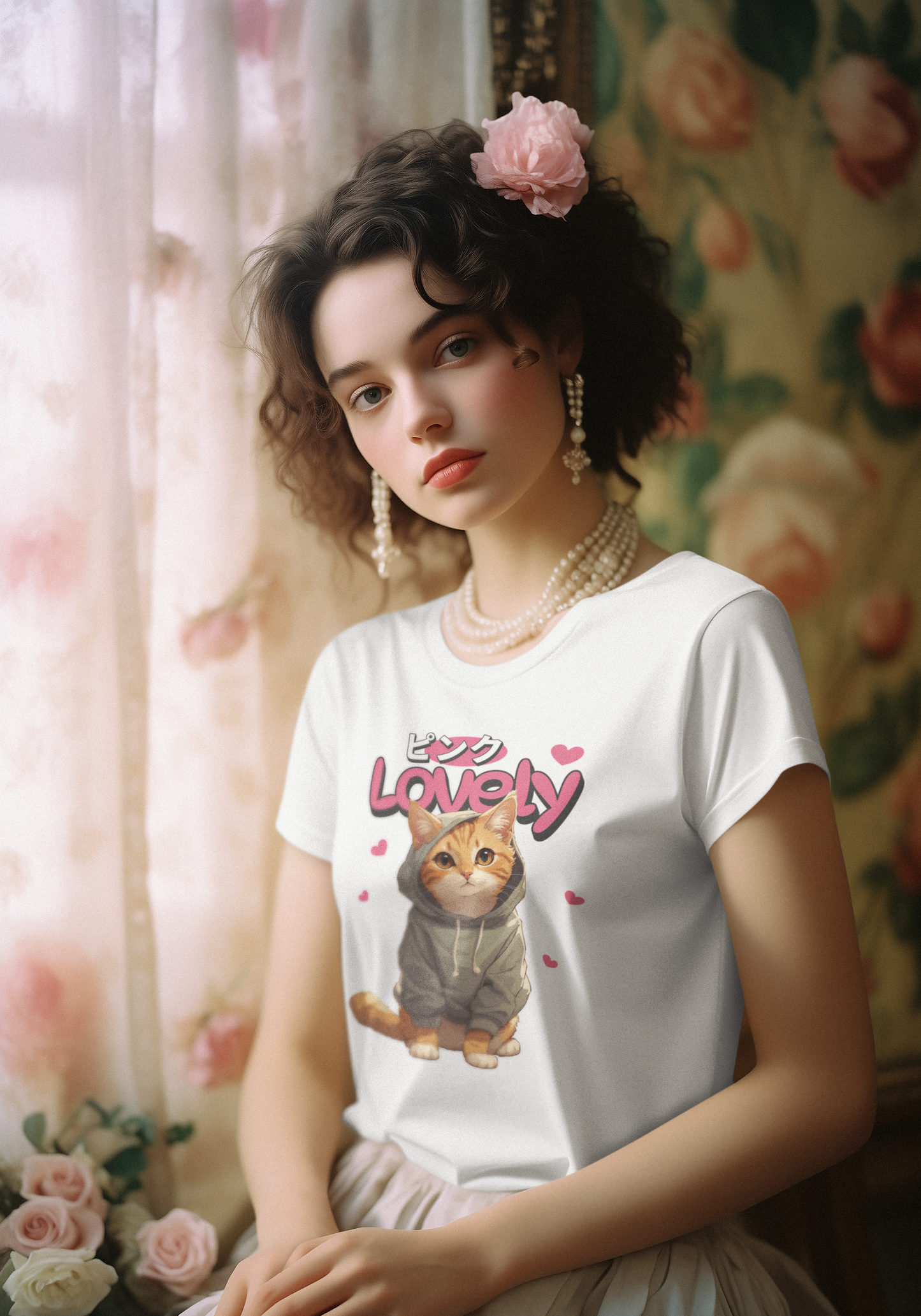 Lovely - Women's Cat Graphic Tees | Graphic T Shirts