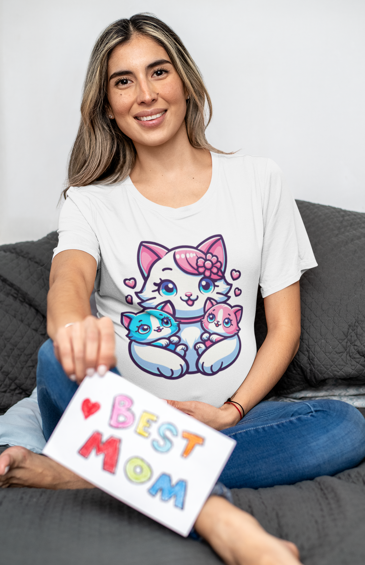 Mom´s Love Always There - Unisex Cat Graphic Tees | Graphic T Shirts