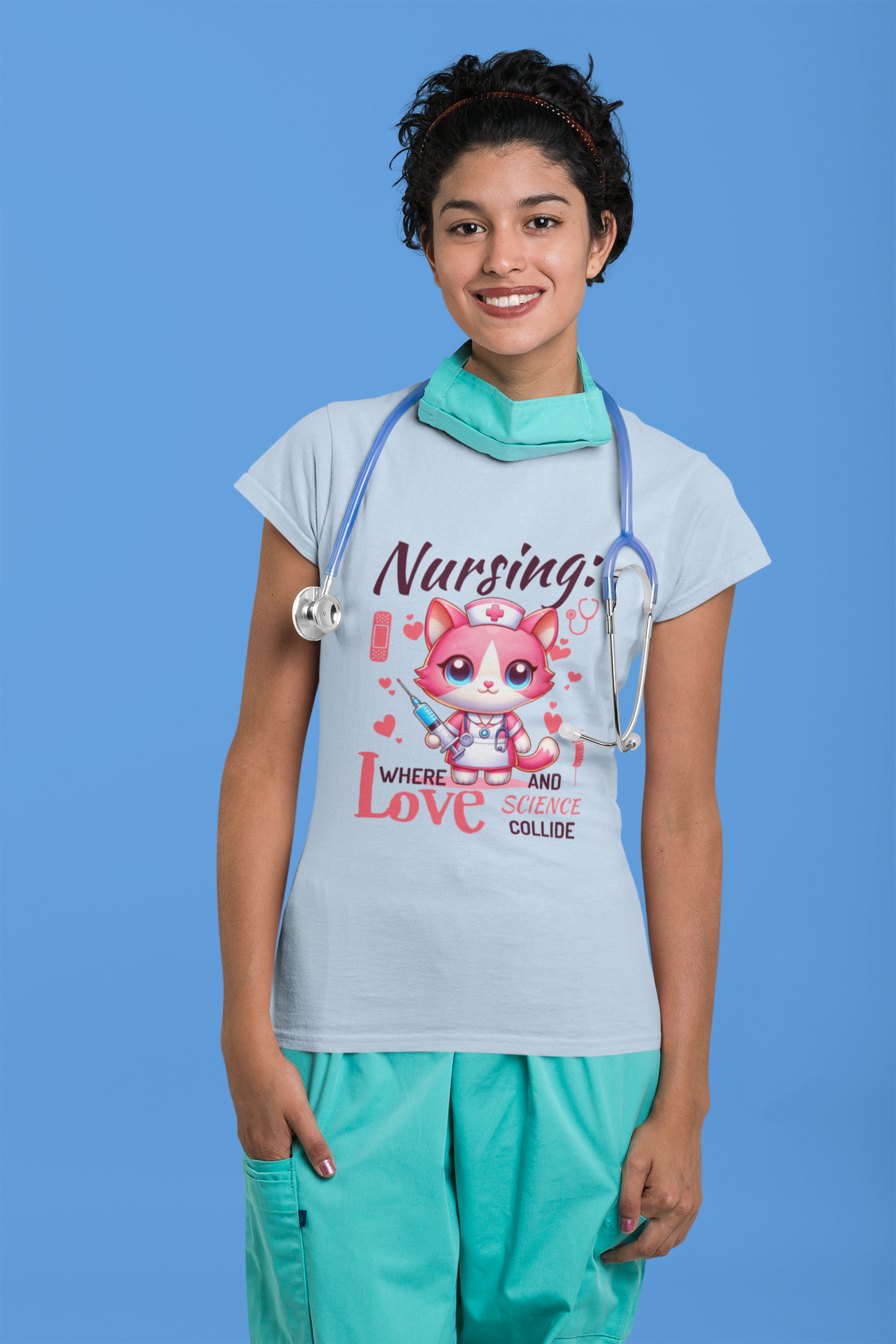 Nursing Cat - Women's Cat Graphic Tees | Graphic T Shirts