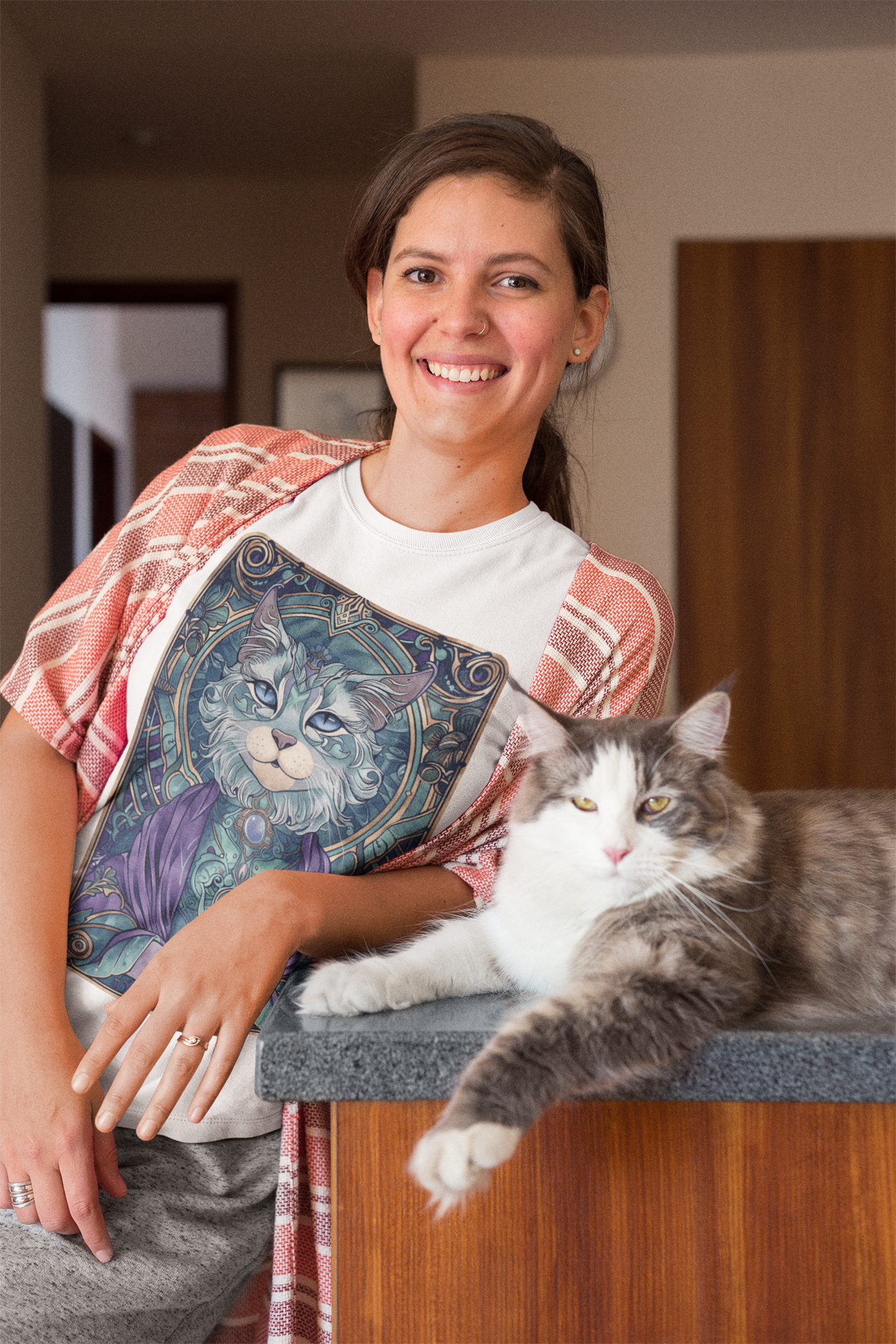 Tarot Cat Card - Unisex T-Shirt